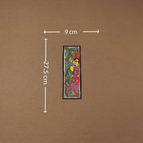 Handpainted madhubani painting by hira devi (11 x 3 in) 90