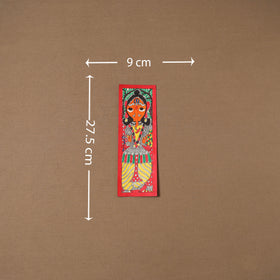 Handpainted madhubani painting by hira devi (11 x 3 in) 91