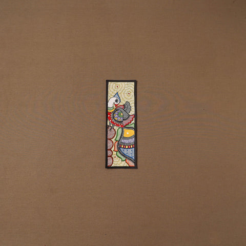 Handpainted madhubani painting by hira devi (11 x 3 in) 92