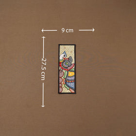 Handpainted madhubani painting by hira devi (11 x 3 in) 92