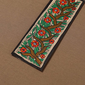 Handpainted madhubani painting by hira devi (11 x 3 in) 94