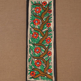 Handpainted madhubani painting by hira devi (11 x 3 in) 94