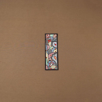 Handpainted madhubani painting by hira devi (11 x 3 in) 95