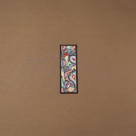 Handpainted madhubani painting by hira devi (11 x 3 in) 95