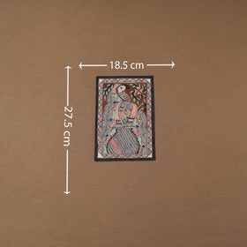 Handpainted madhubani painting by hira devi (11 x 7 in) 201