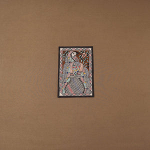 Handpainted madhubani painting by hira devi (11 x 7 in) 201