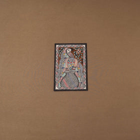 Handpainted madhubani painting by hira devi (11 x 7 in) 201