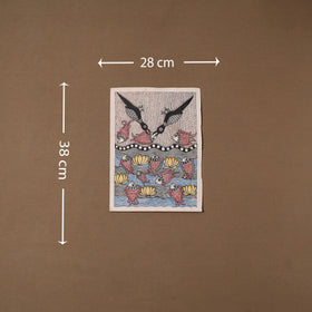 Handpainted madhubani painting by hira devi (15 x 11 in)