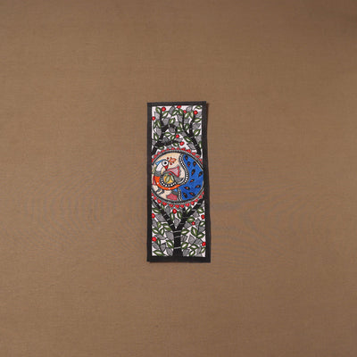 Handpainted madhubani painting by hira devi (15 x 5 in) 109