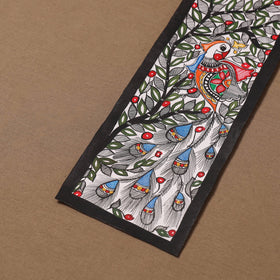 Handpainted madhubani painting by hira devi (15 x 5 in) 110