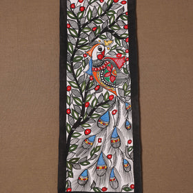 Handpainted madhubani painting by hira devi (15 x 5 in) 110