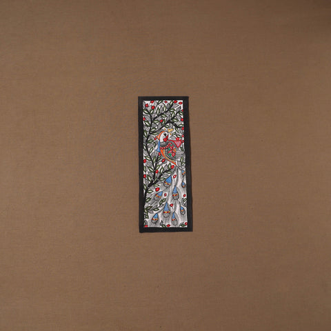 Handpainted madhubani painting by hira devi (15 x 5 in) 110