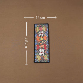 Handpainted madhubani painting by hira devi (15 x 5 in) 112