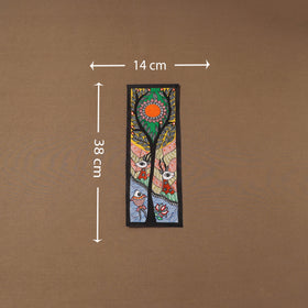 Handpainted madhubani painting by hira devi (15 x 5 in) 113