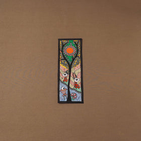 Handpainted madhubani painting by hira devi (15 x 5 in) 113