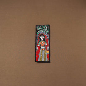 Handpainted madhubani painting by hira devi (15 x 5 in) 115