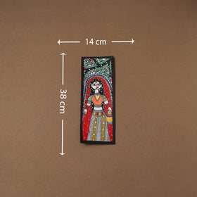 Handpainted madhubani painting by hira devi (15 x 5 in) 115