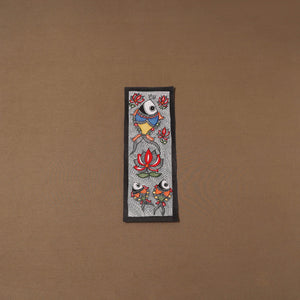 Handpainted madhubani painting by hira devi (15 x 5 in) 116