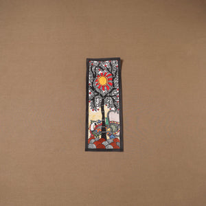 Handpainted madhubani painting by hira devi (15 x 5 in) 117