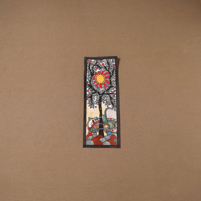 Handpainted madhubani painting by hira devi (15 x 5 in) 117