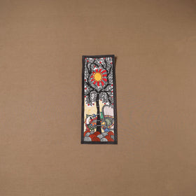 Handpainted madhubani painting by hira devi (15 x 5 in) 117