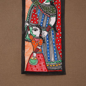 Handpainted madhubani painting by hira devi (15 x 5 in) 118