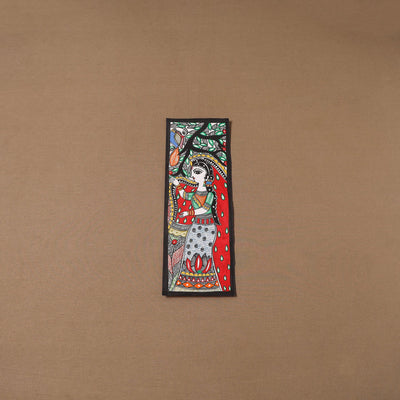 Handpainted madhubani painting by hira devi (15 x 5 in) 119