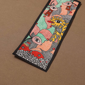 Handpainted madhubani painting by hira devi (15 x 5 in) 122