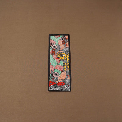 Handpainted madhubani painting by hira devi (15 x 5 in) 122