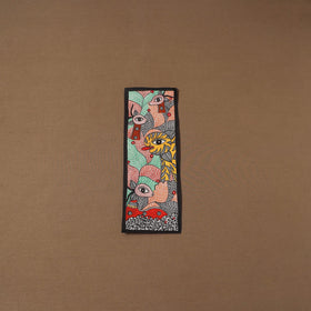 Handpainted madhubani painting by hira devi (15 x 5 in) 122