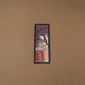 Handpainted madhubani painting by hira devi (15 x 5 in) 123