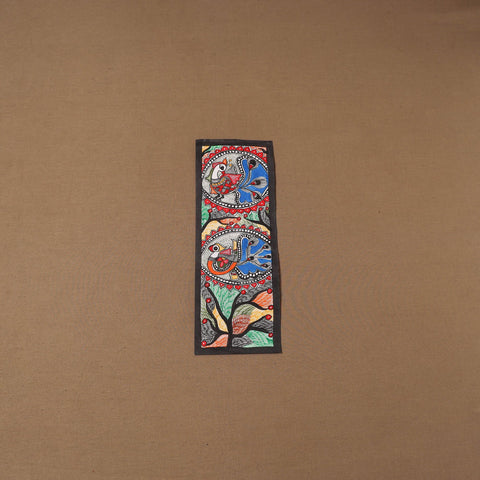 Handpainted madhubani painting by hira devi (15 x 5 in) 125