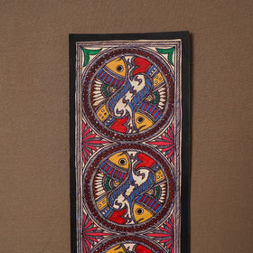 Handpainted madhubani painting by hira devi (15 x 5 in) 52