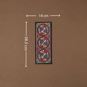 Handpainted madhubani painting by hira devi (15 x 5 in) 52