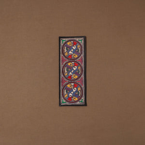 Handpainted madhubani painting by hira devi (15 x 5 in) 52