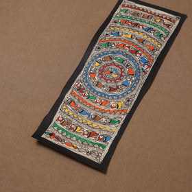 Handpainted madhubani painting by hira devi (15 x 5 in) 53