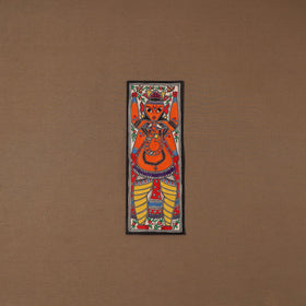 Handpainted madhubani painting by hira devi (15 x 5 in) 55