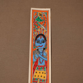 Handpainted madhubani painting by hira devi (22 x 3 in) 100