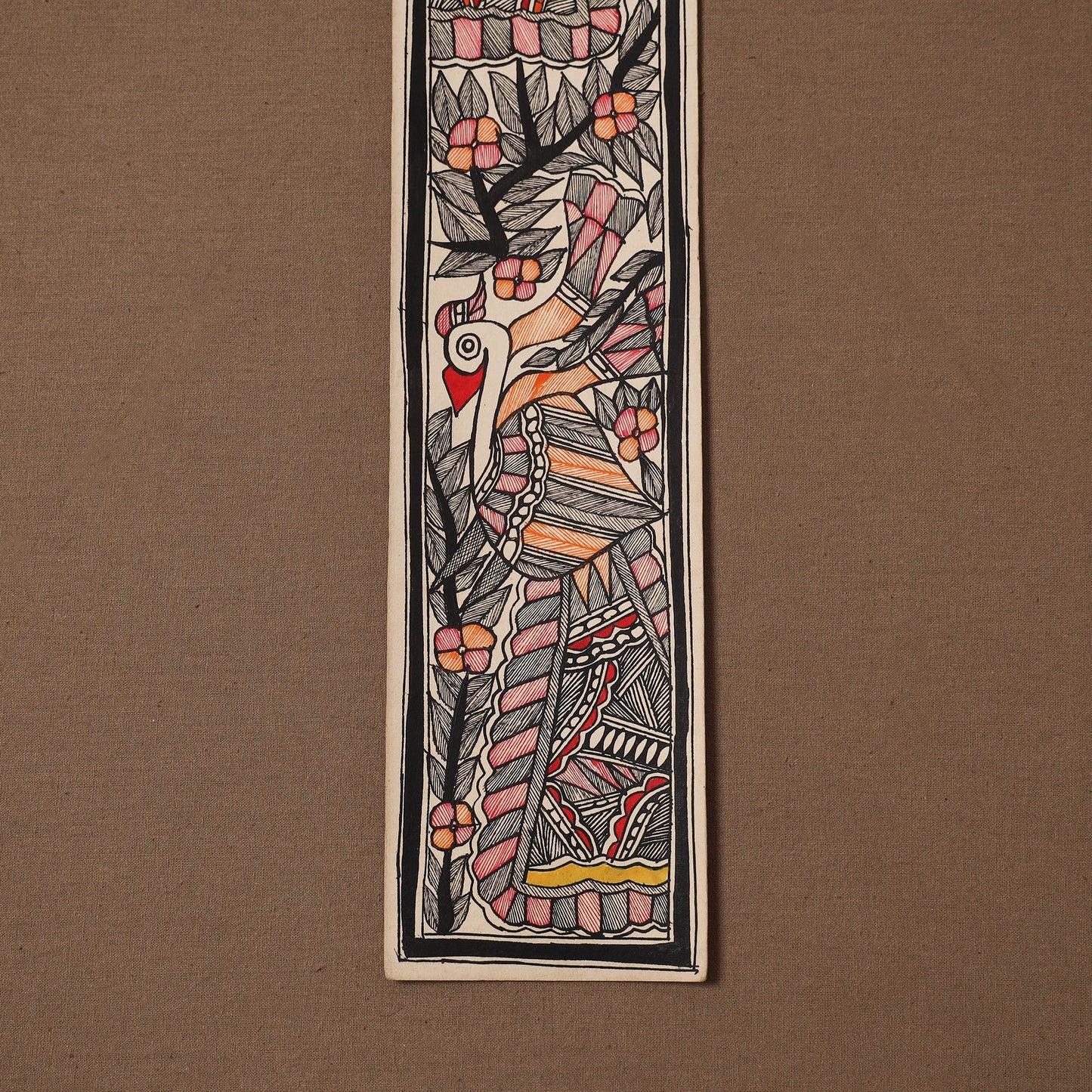 Handpainted madhubani painting by hira devi (22 x 3 in) 106