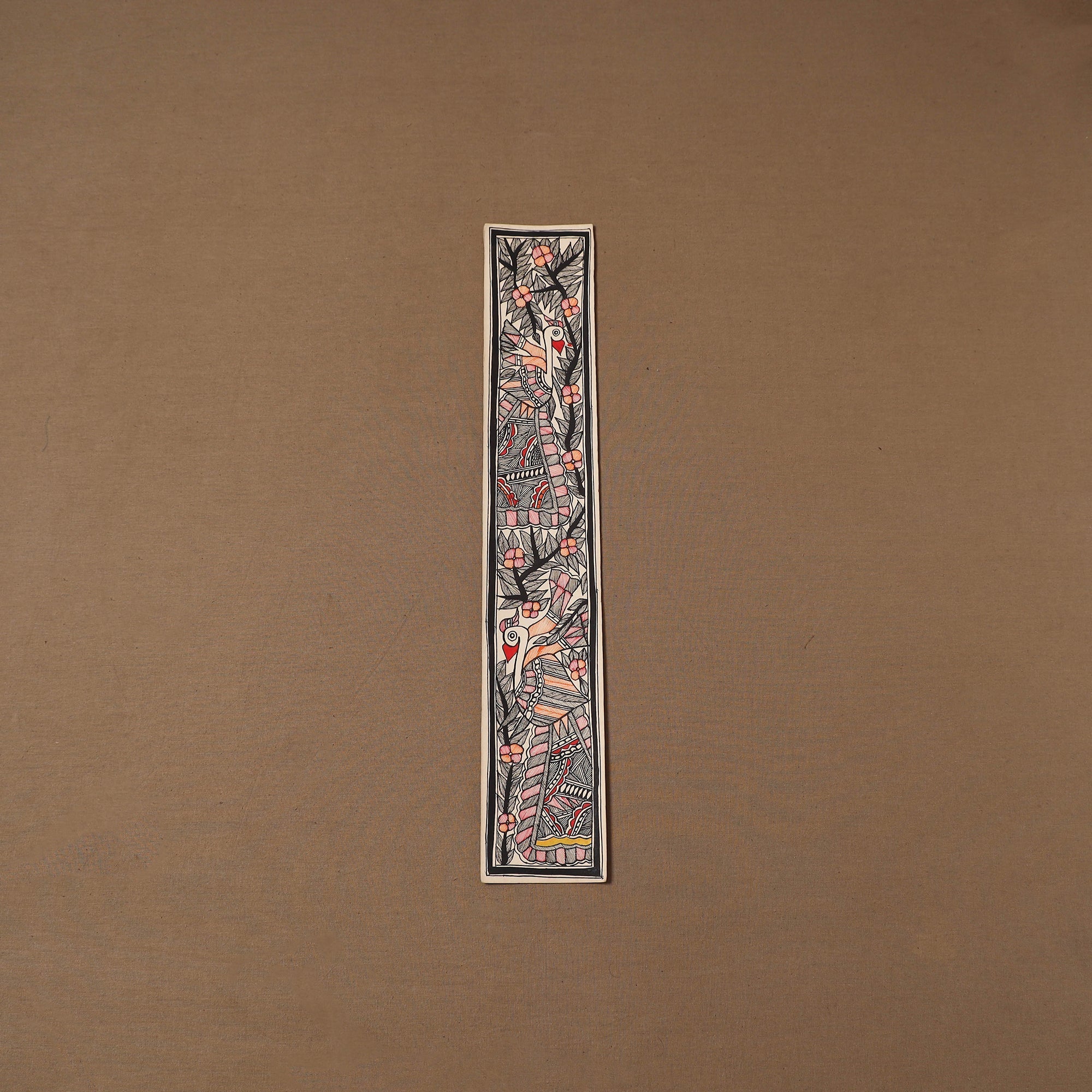 Handpainted madhubani painting by hira devi (22 x 3 in) 106