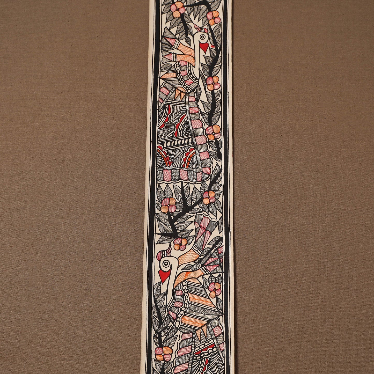 Handpainted madhubani painting by hira devi (22 x 3 in) 106