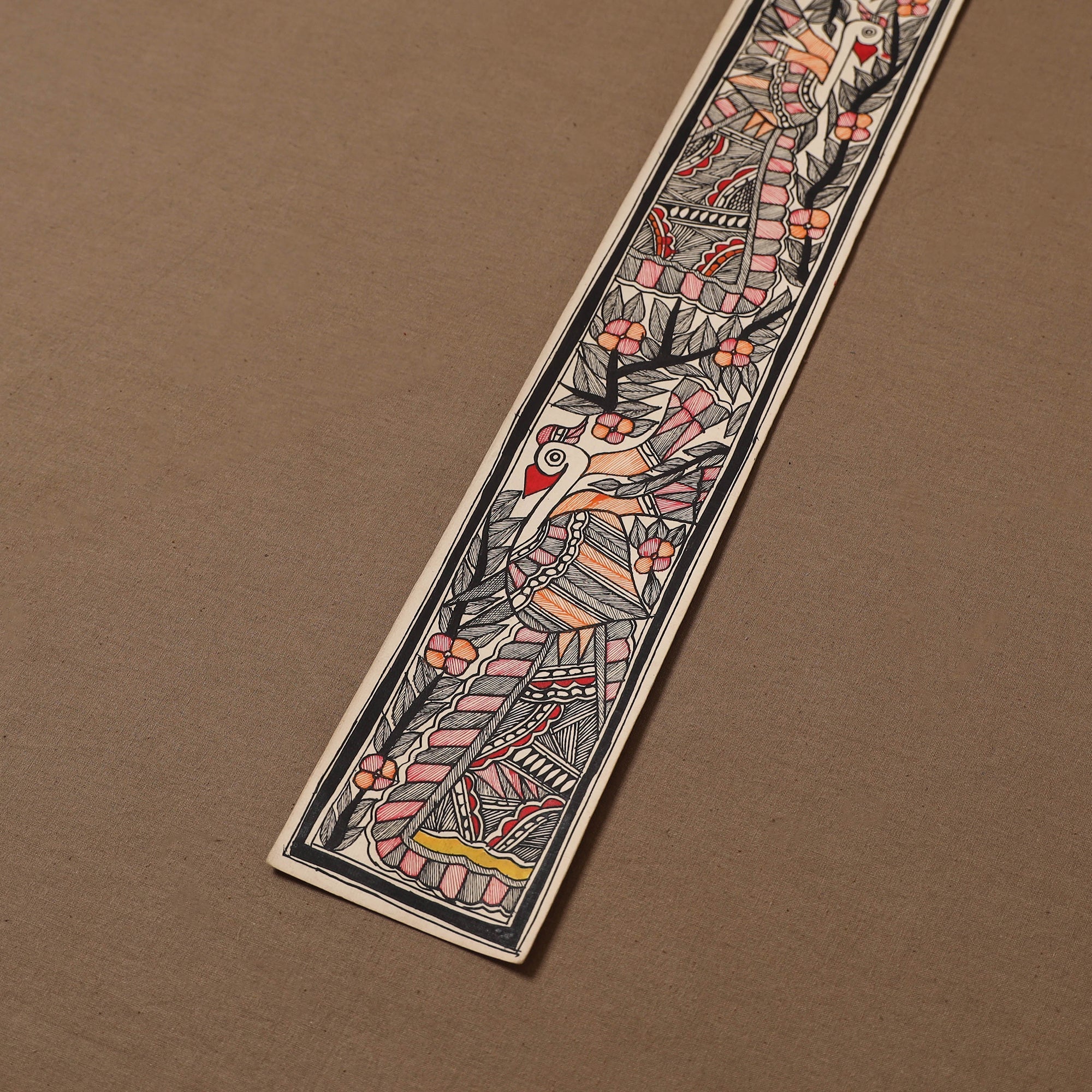 Handpainted madhubani painting by hira devi (22 x 3 in) 106