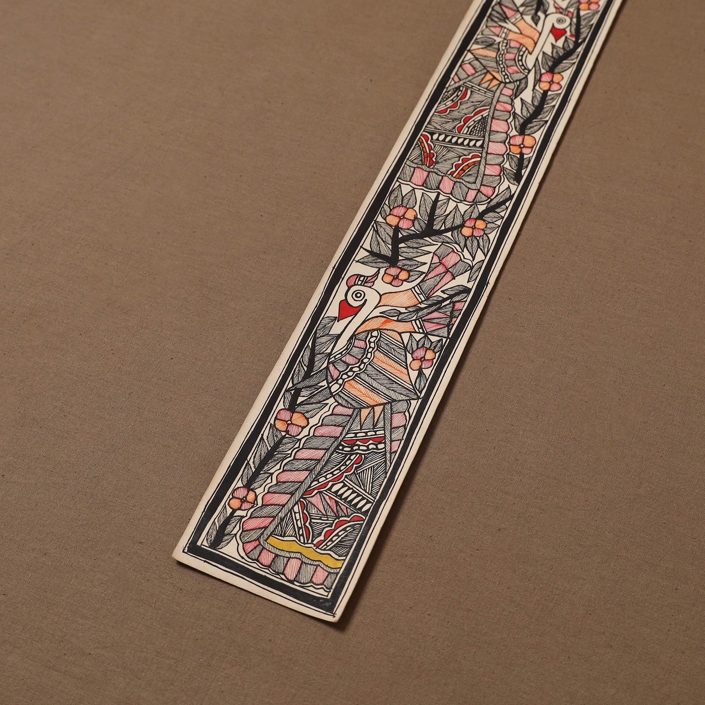 Handpainted madhubani painting by hira devi (22 x 3 in) 106