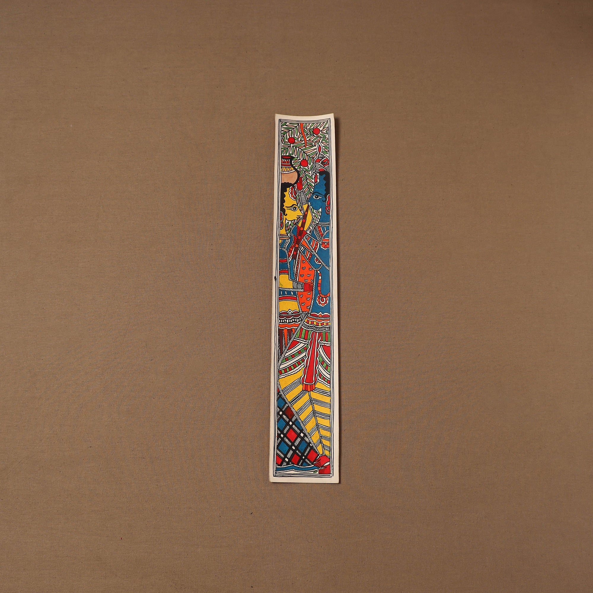 Handpainted madhubani painting by hira devi (22 x 3 in) 99