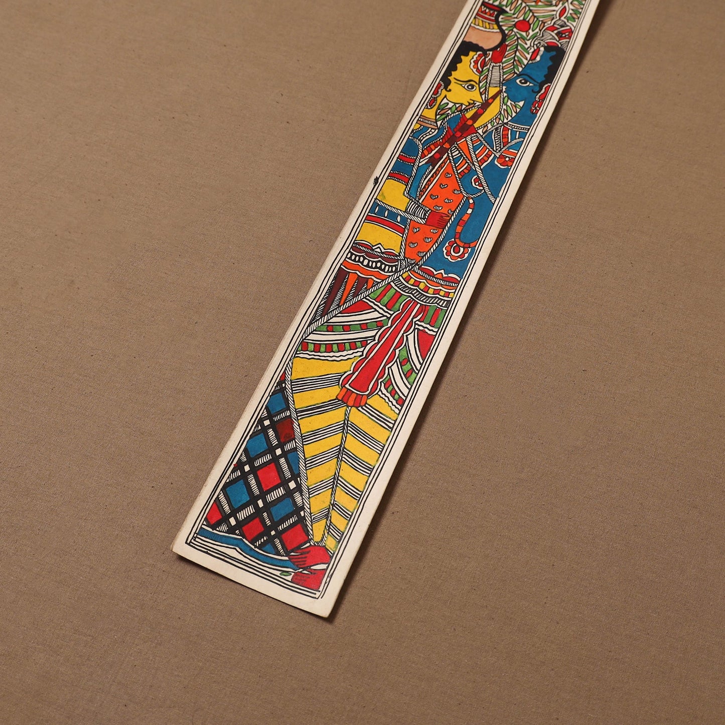 Handpainted madhubani painting by hira devi (22 x 3 in) 99