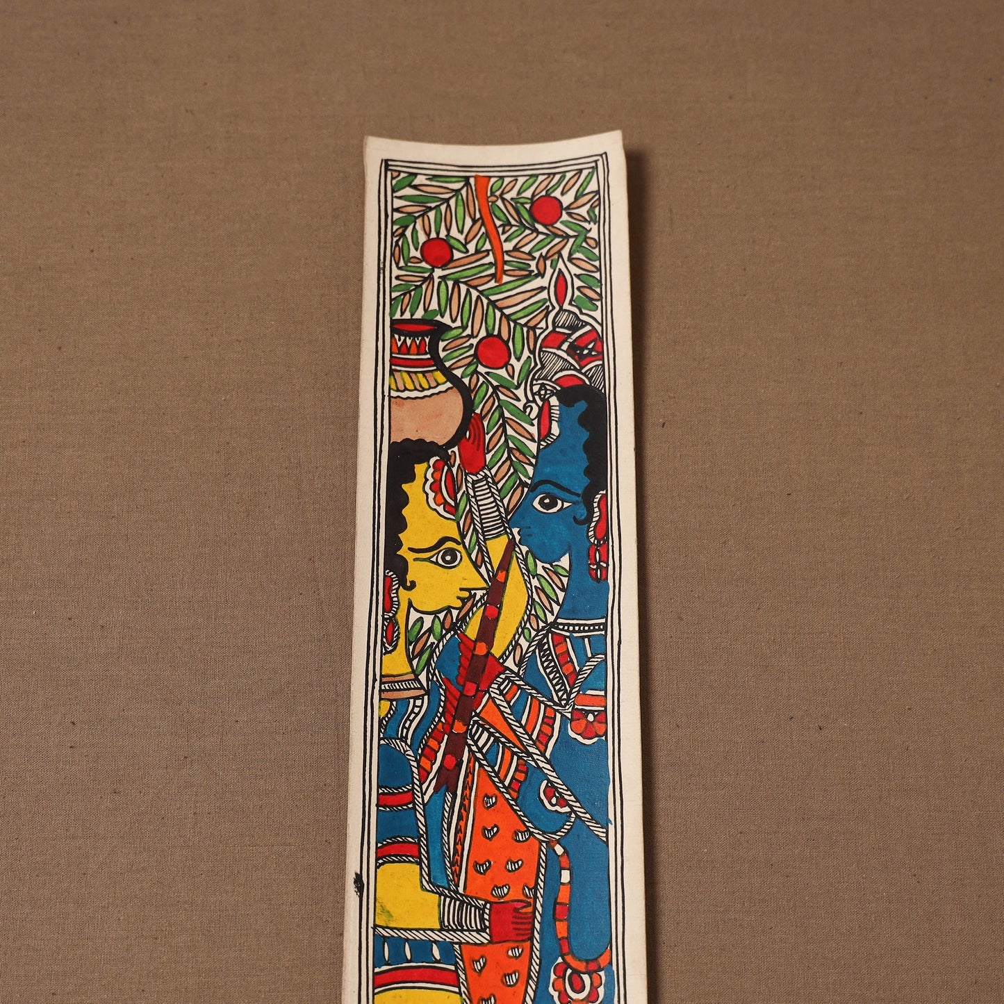 Handpainted madhubani painting by hira devi (22 x 3 in) 99