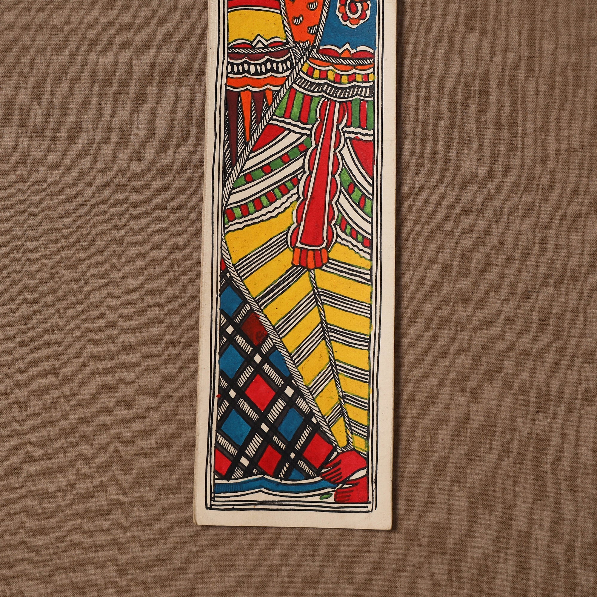 Handpainted madhubani painting by hira devi (22 x 3 in) 99