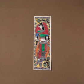 Handpainted madhubani painting by hira devi (22 x 7 in) 42