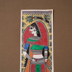 Handpainted madhubani painting by hira devi (22 x 7 in) 42