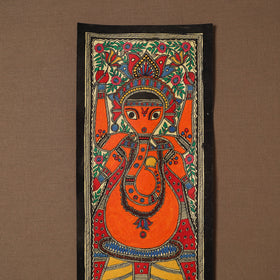 Handpainted madhubani painting by hira devi (22 x 7 in) 45